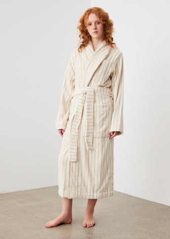 Classic Striped Bathrobe