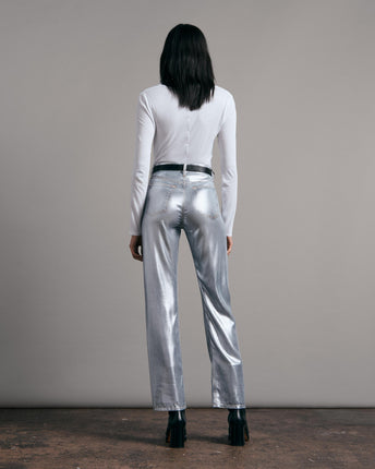 Alex Liquid High-Rise Straight Pants