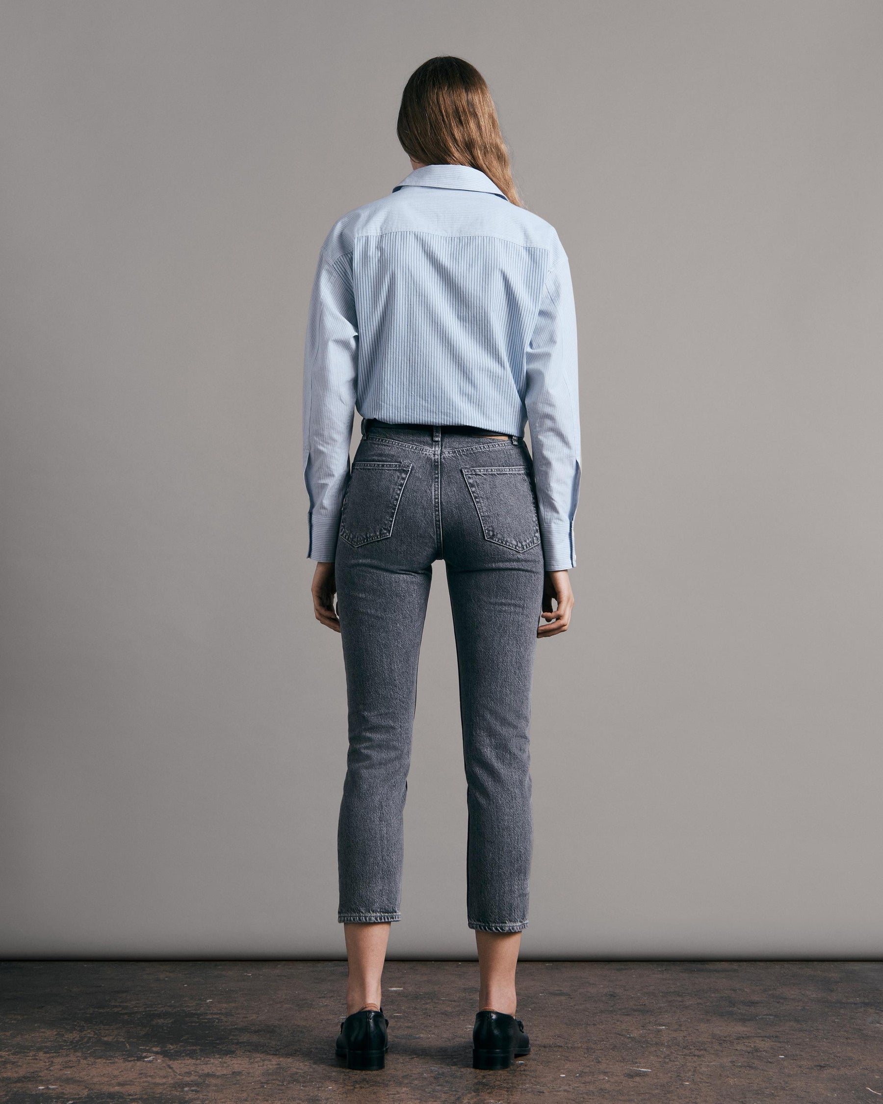 Nina High-Rise Ankle Cigarette Jeans