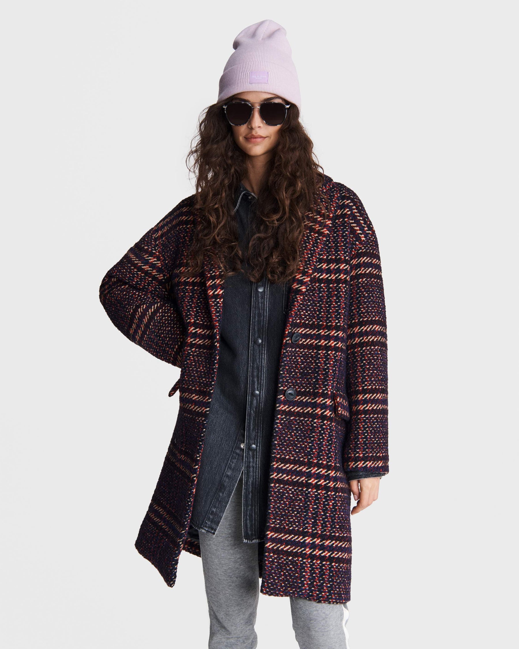 Rag and bone 2025 plaid coat