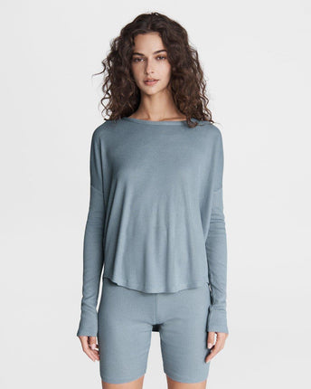 The Knit Rib Long-Sleeve Top