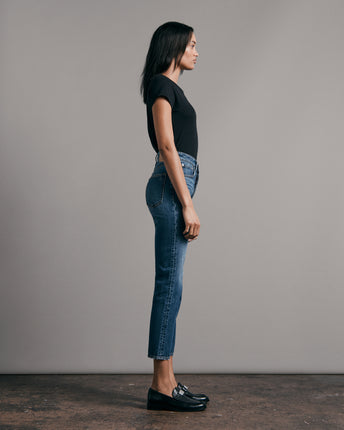 Nina High-Rise Ankle Cigarette Jeans