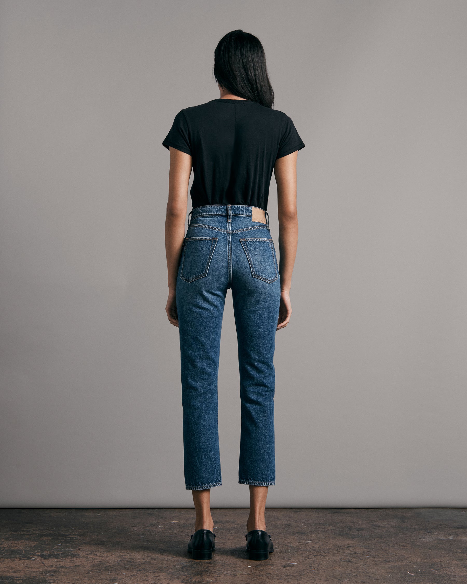 Nina High-Rise Ankle Cigarette Jeans