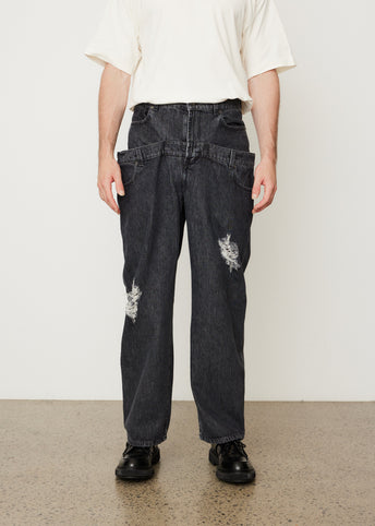 Double Waistband Jeans