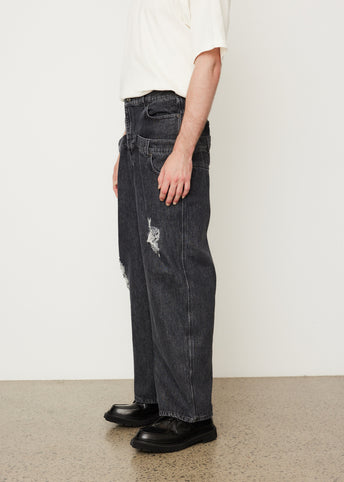 Double Waistband Jeans