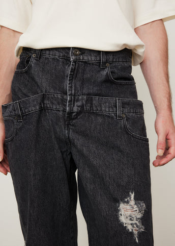 Double Waistband Jeans