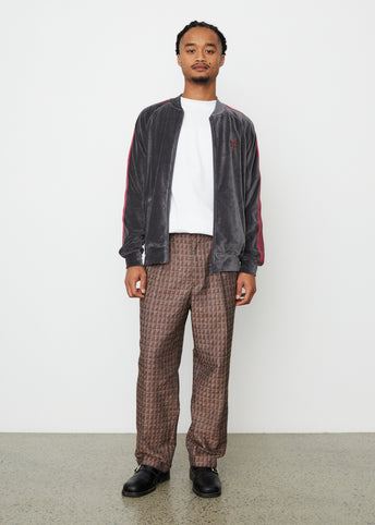 Tucked Trouser C/PE Geometric Jacquard