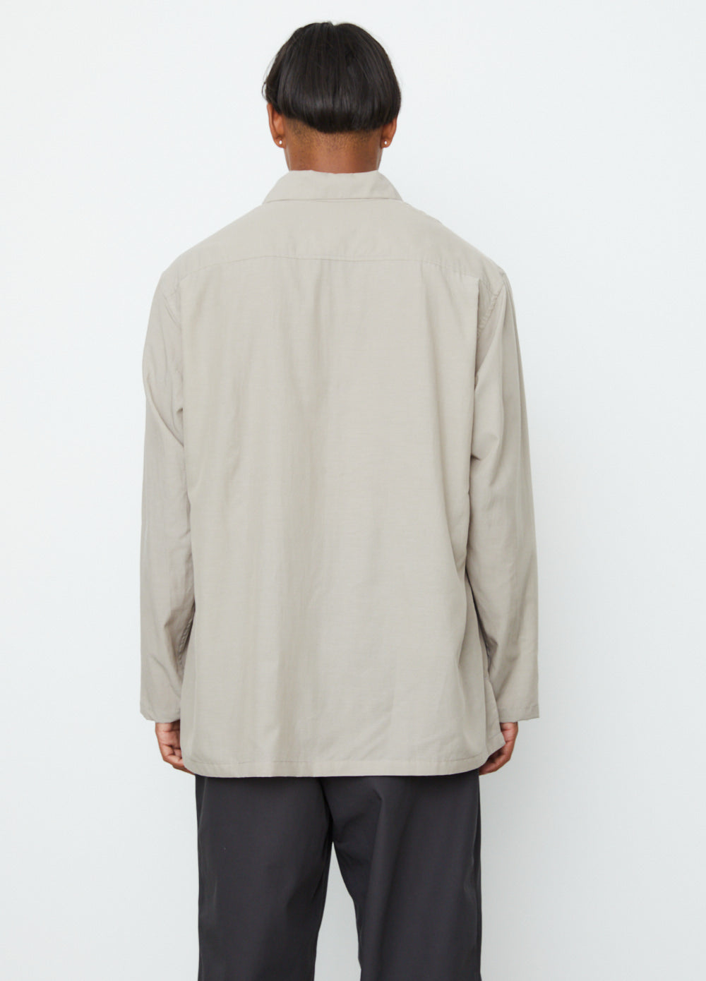 Cupro Mixed Skipper Shirt