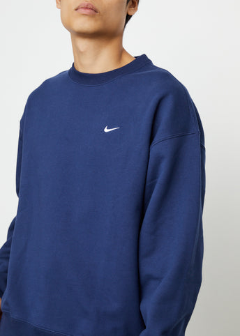 Navy Solo Swoosh Sweatshirt by Nike on Sale