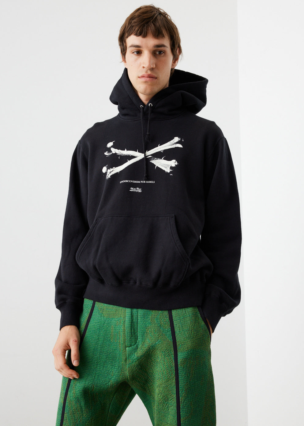 Crossbones Printed Hoodie