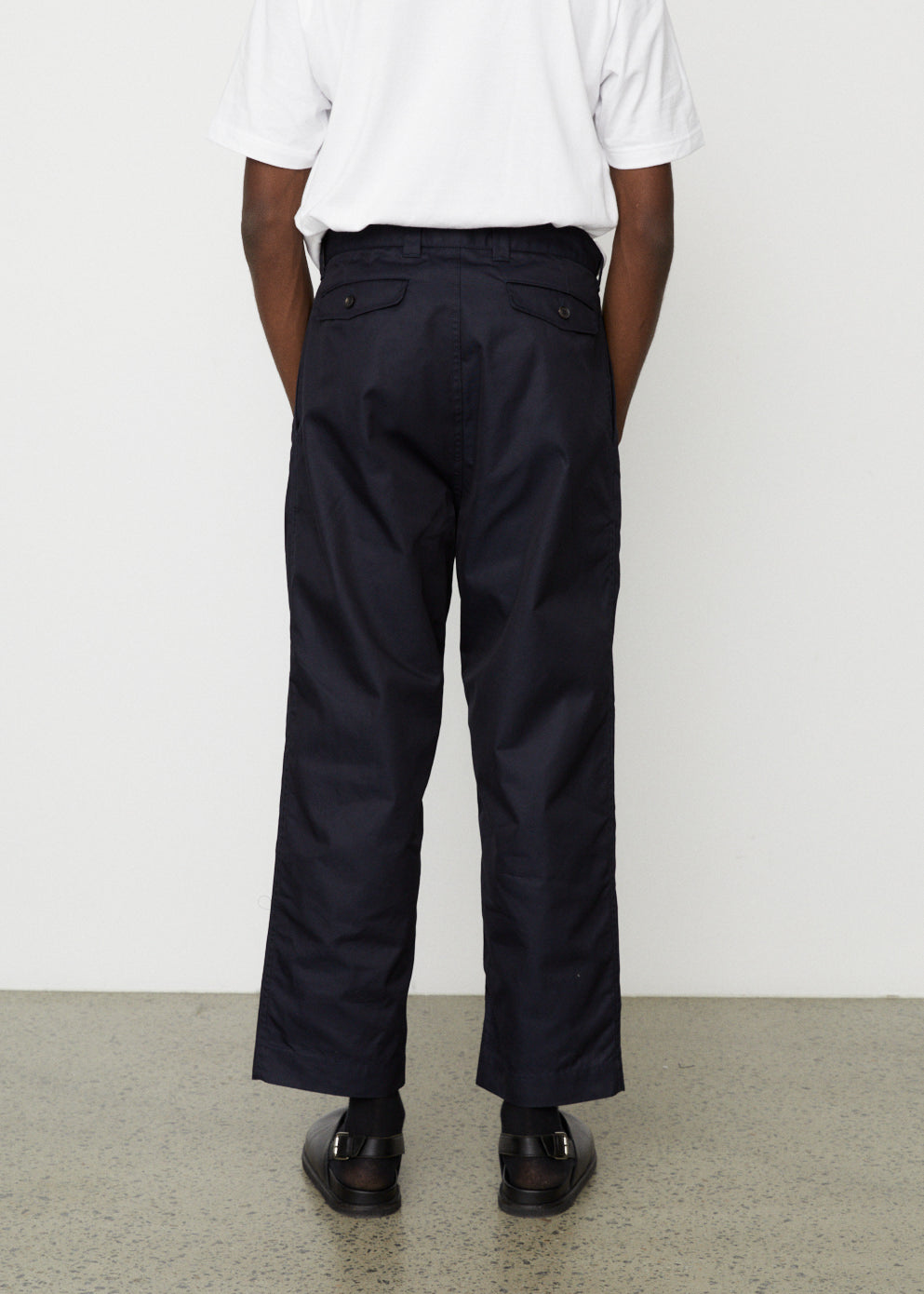 Gabardine Garment Washed Pants