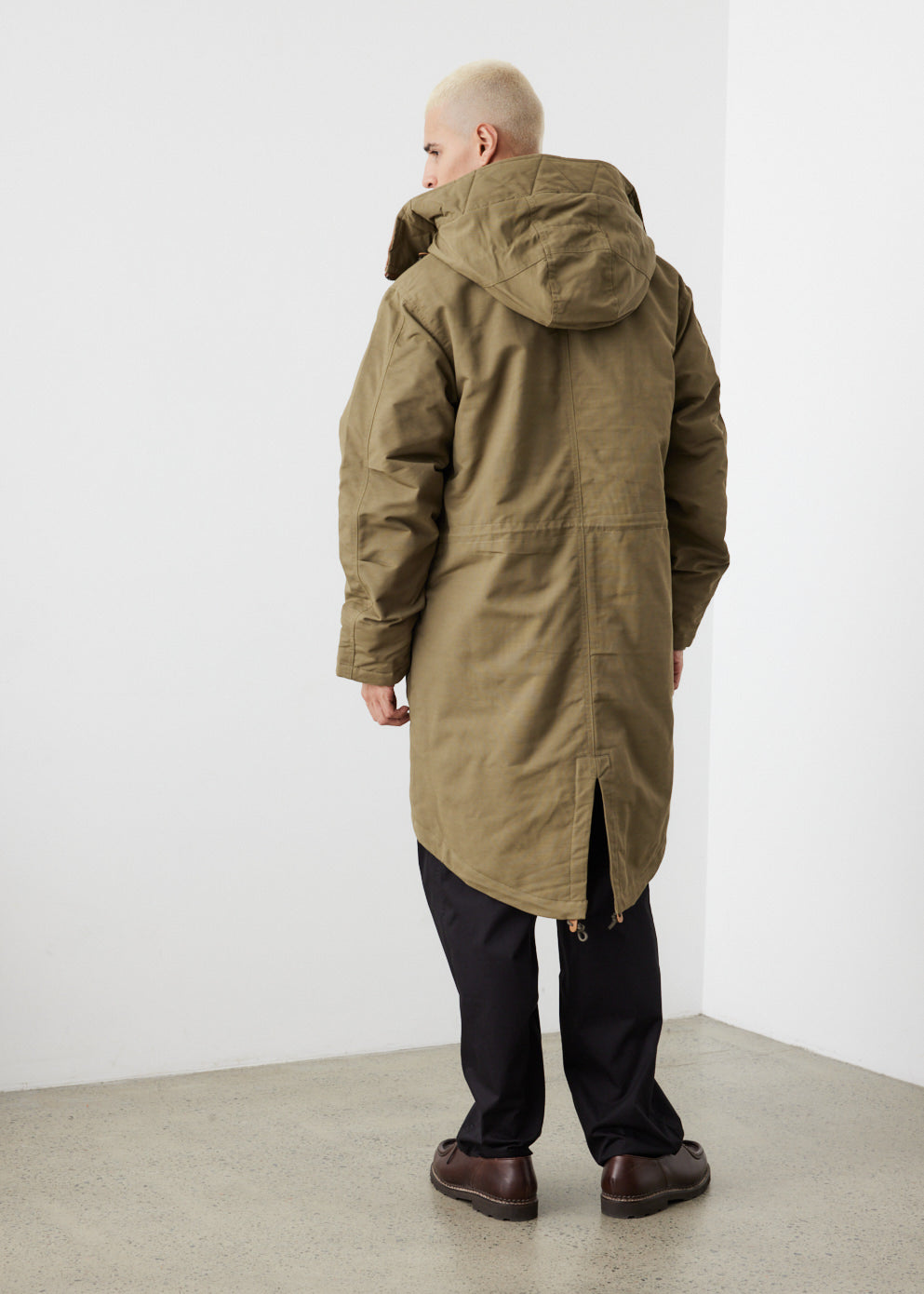 Waxed fishtail sale parka