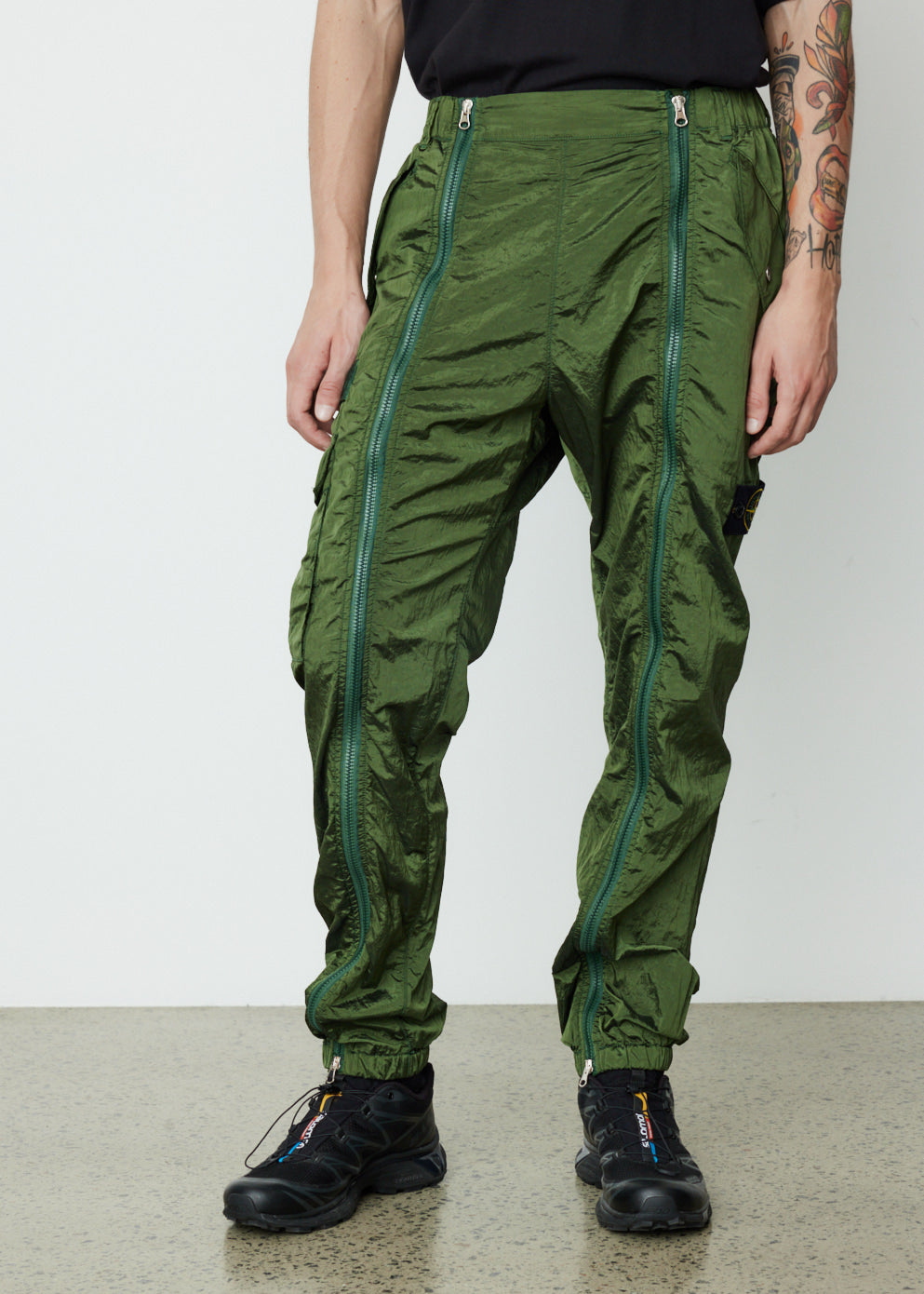 Zip Nylon Cargo Pant