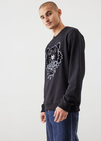 Tiger Embroidered Sweatshirt