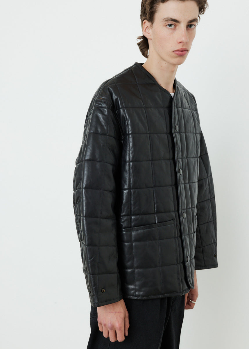 Reversible Quilted Leather Liner Blouson