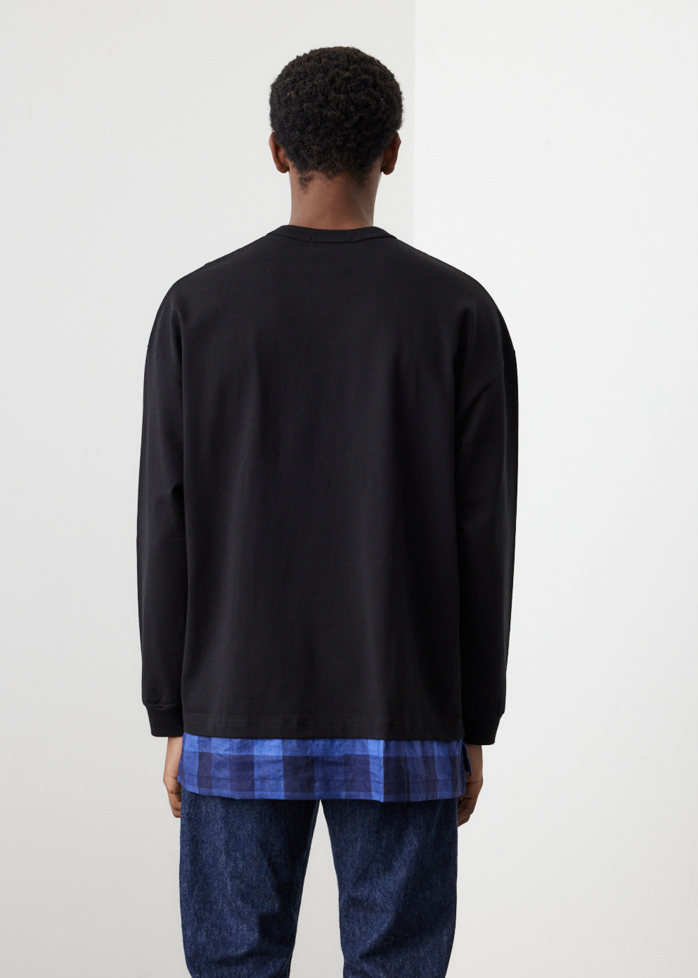 Long Sleeve Panelled Tab T-Shirt