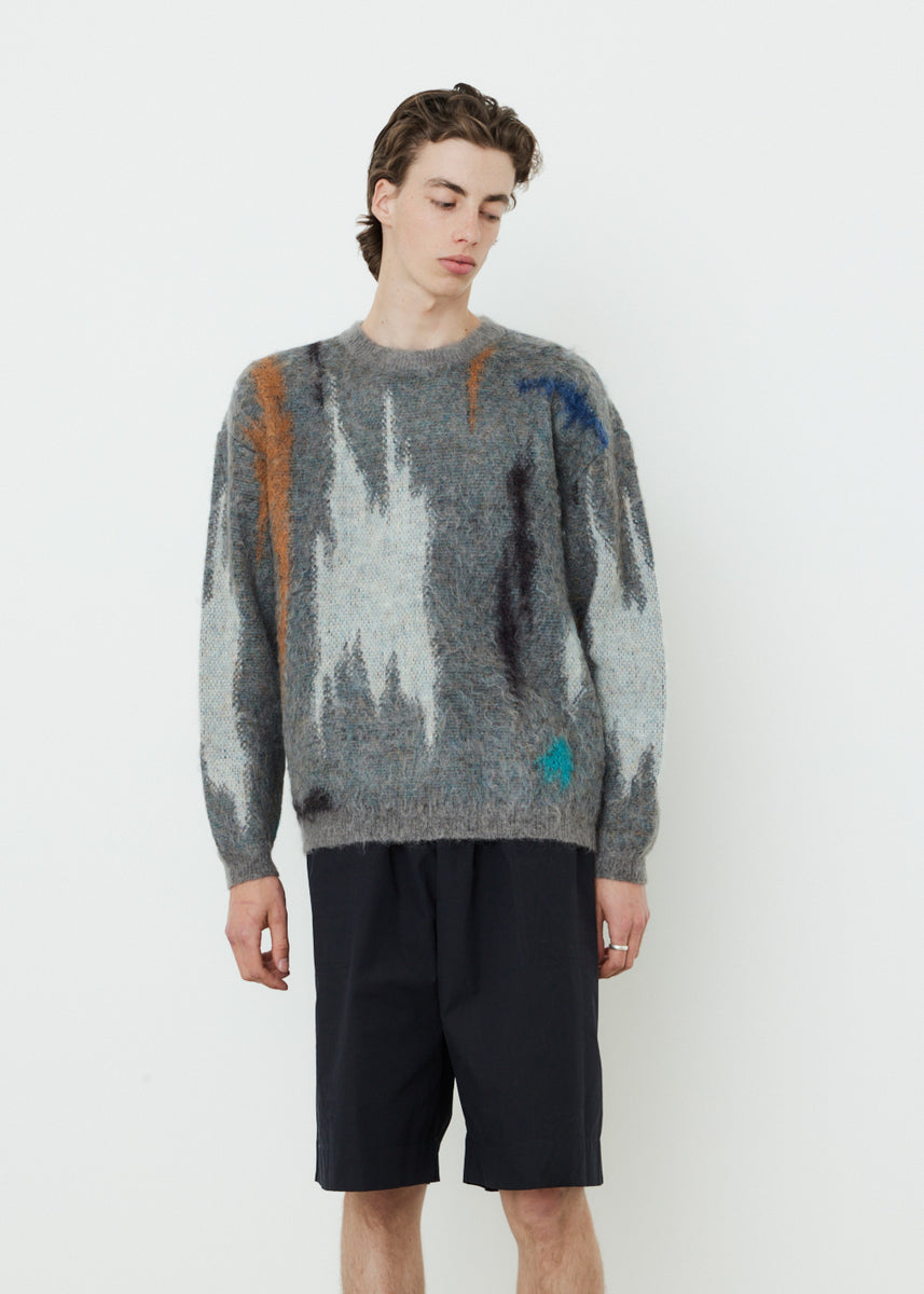 YOKE 22-23aw STILL JACQUARD CREWNECK - www.muniloslagos.cl