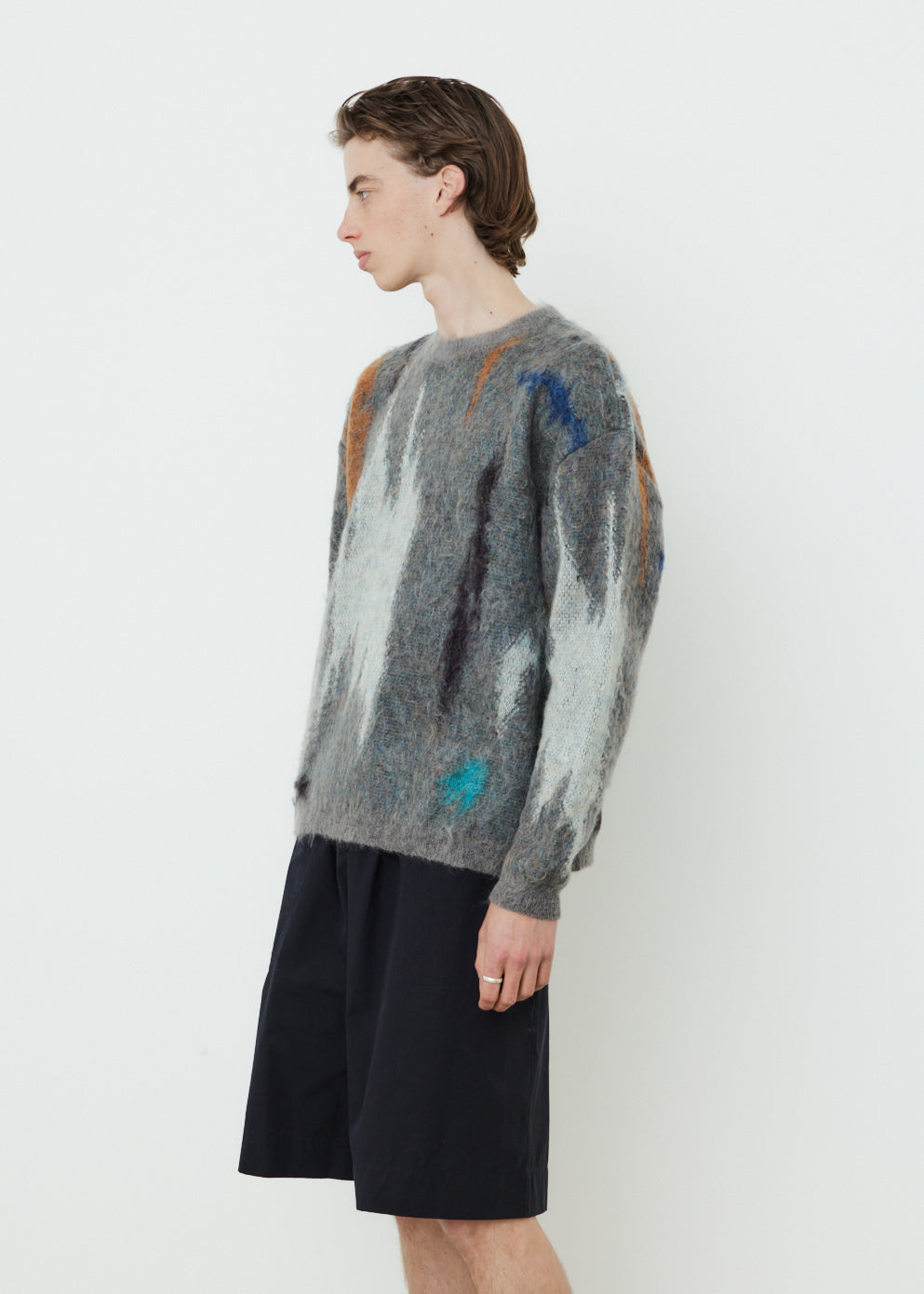 Still Jacquard Crewneck Sweater