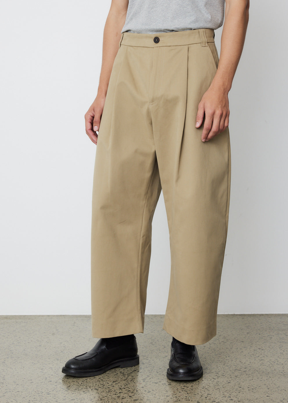 STUDIO NICHOLSON Volume Pant SORTE TAN