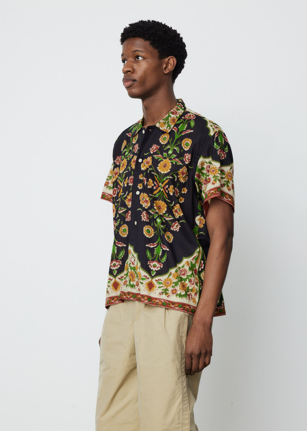 Midnight Fleur Short Sleeve Shirt