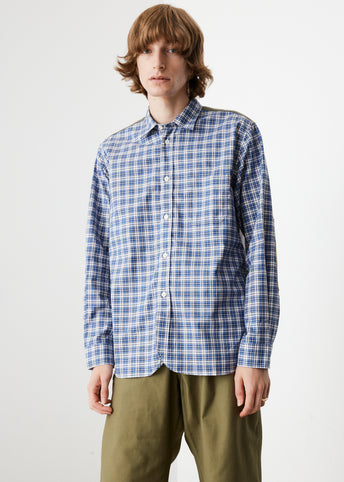 Stripe Check Mix Shirt