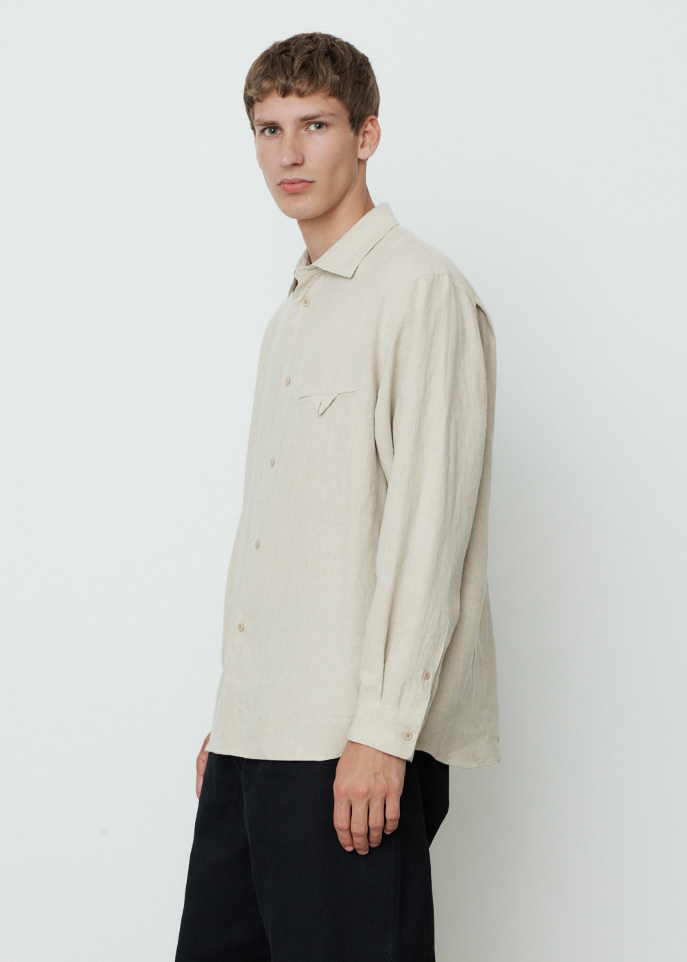 Peach Skin Linen Shirt