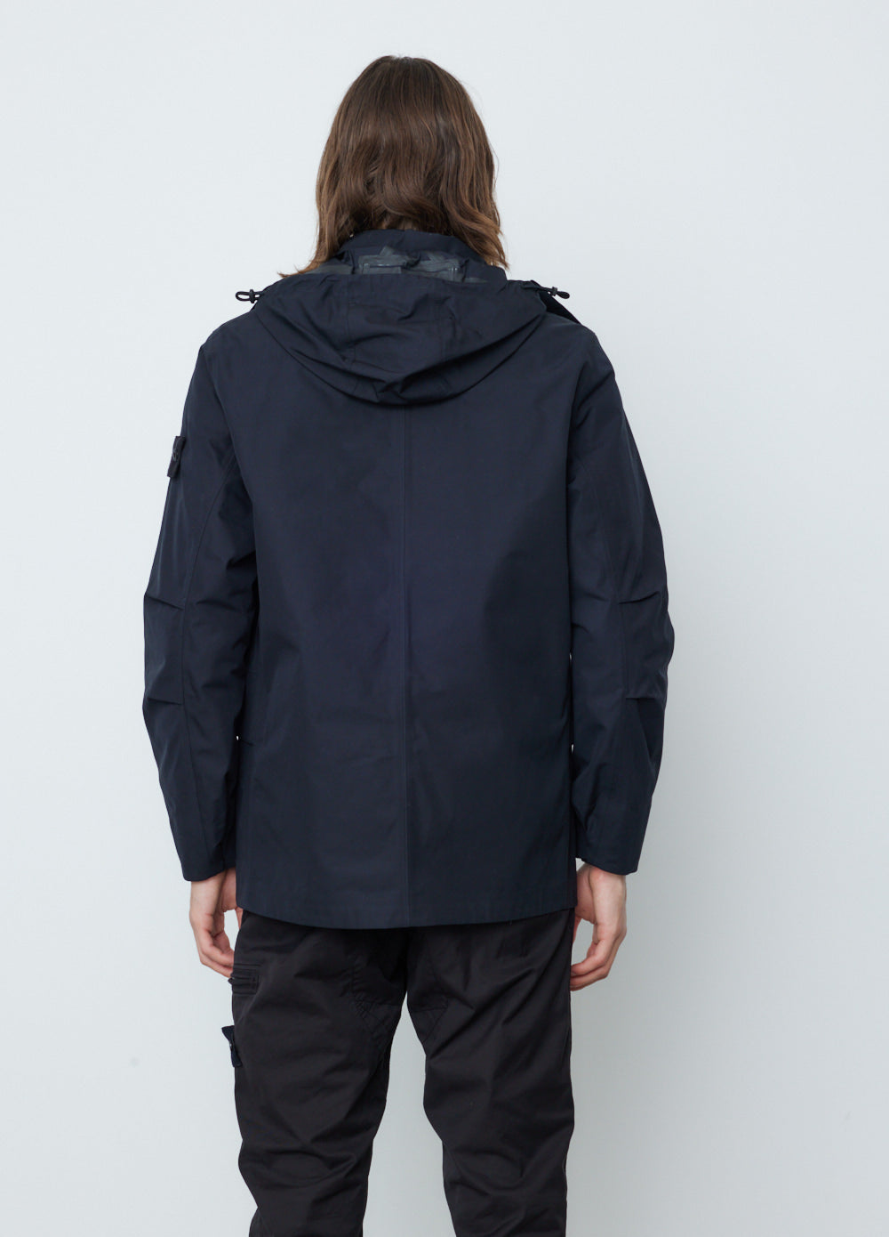 Hooded Ghost Jacket With Detachable Lining Black