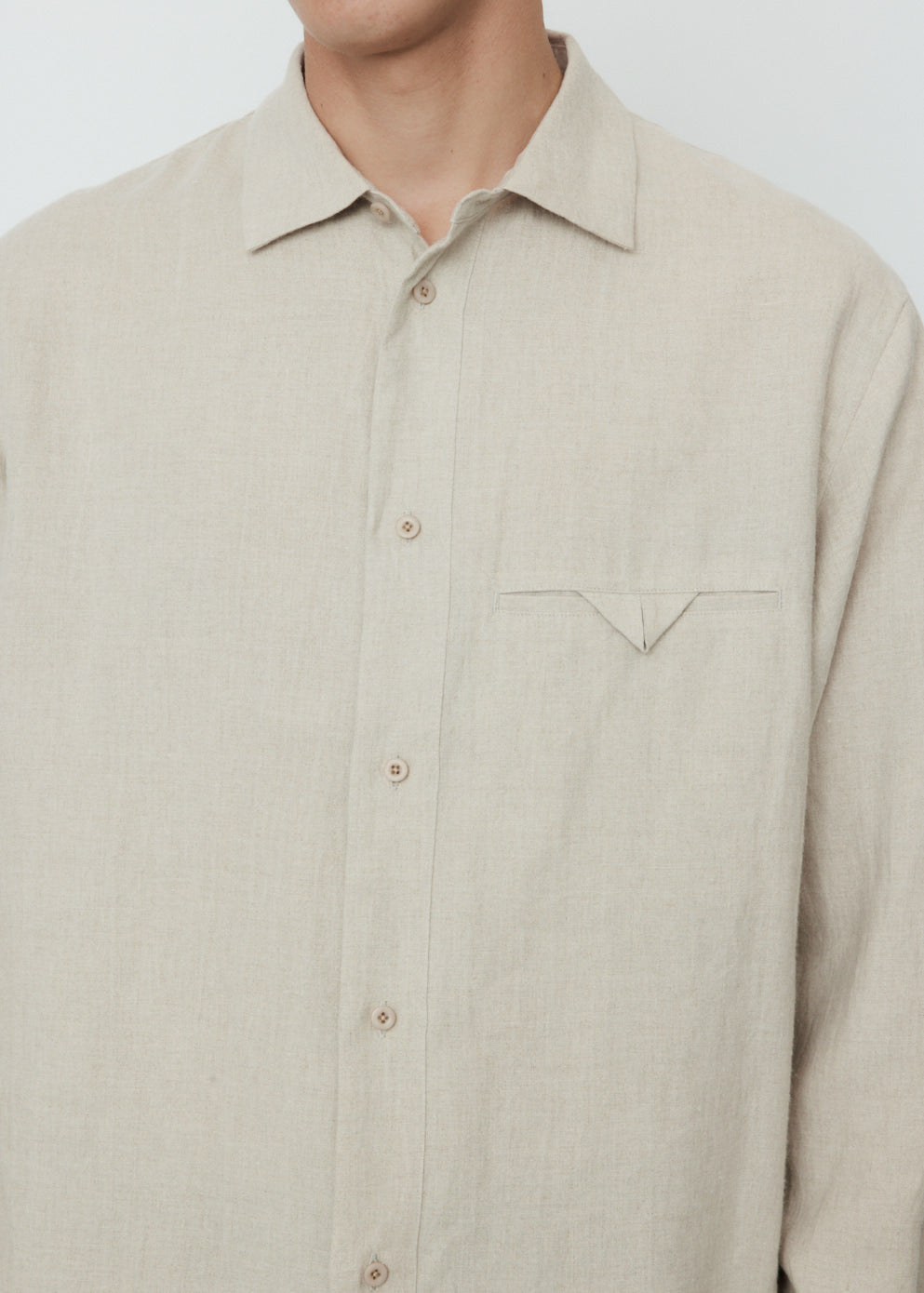 Peach Skin Linen Shirt