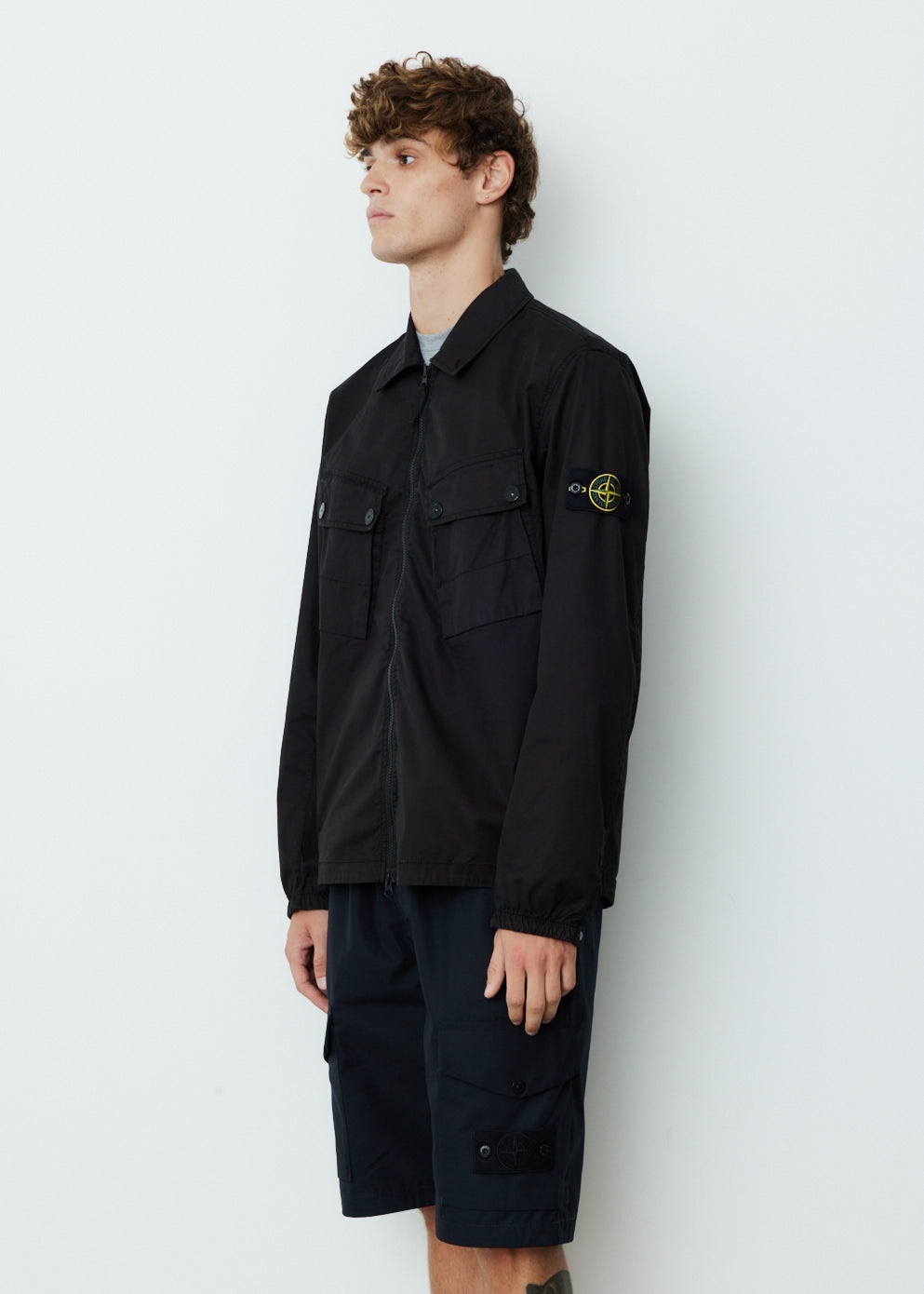 Stone island outlet 2 pocket overshirt