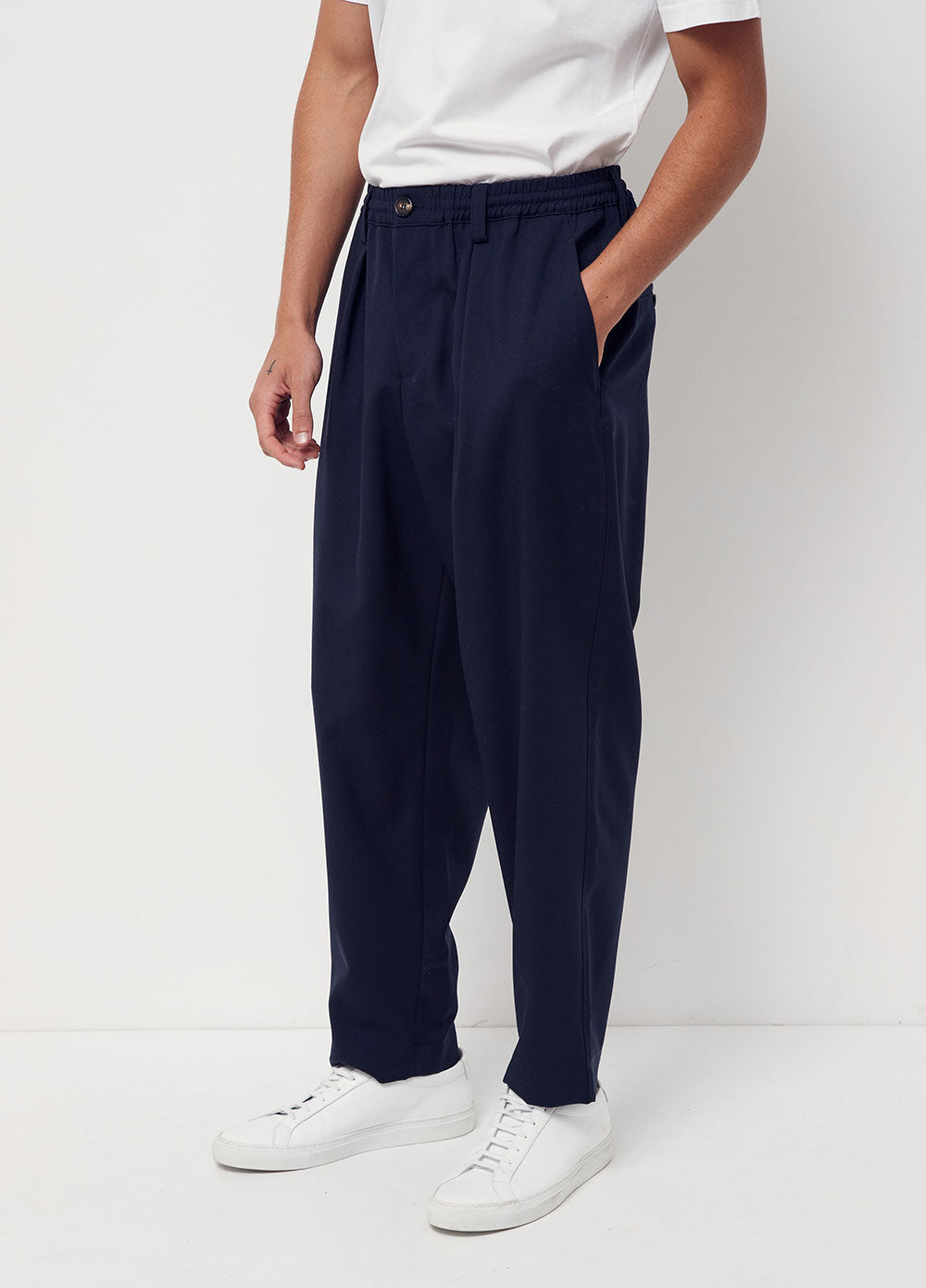 Pleated Wool Pants