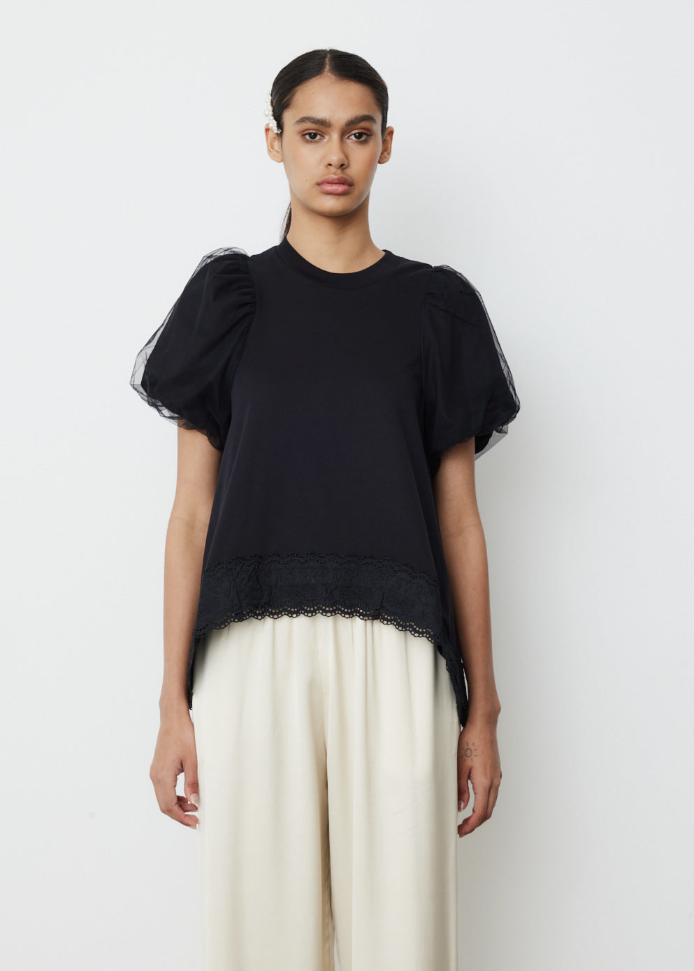 Inverted Puff Sleeve T-Shirt