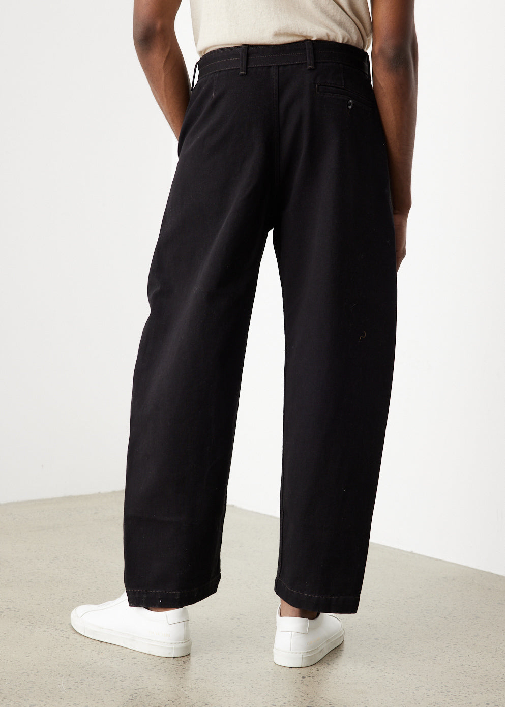 Lemaire – Rinsed Denim Sailor Pants Black