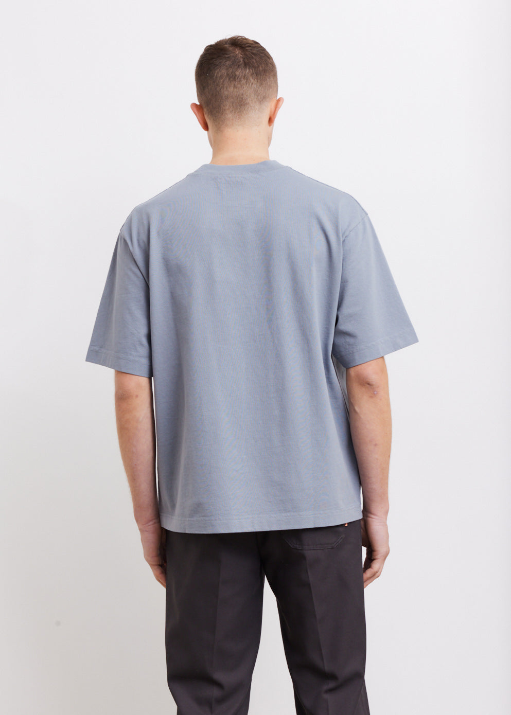 acne studios stamp logo tee steel grey | www.trevires.be