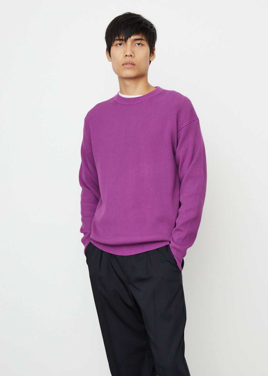 Super Hard Twist Rib Knit Pullover