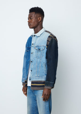 Jean Jacket and Blanket Covered Reversible Jacket