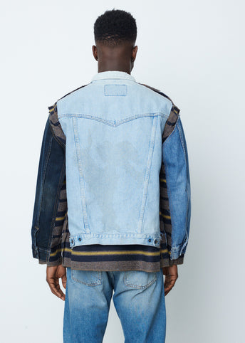 Jean Jacket and Blanket Covered Reversible Jacket