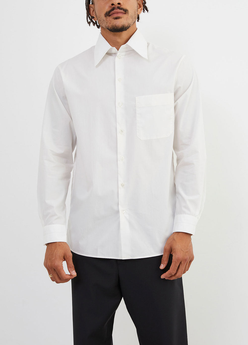 Straight Collar Shirt