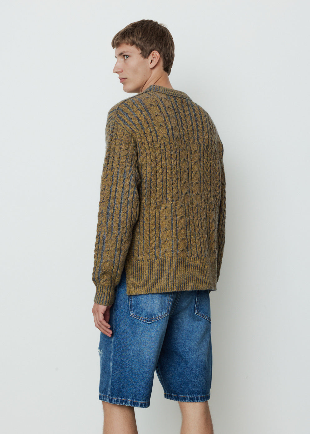 Abel & Lula Openwork Jacquard Knit Sweater