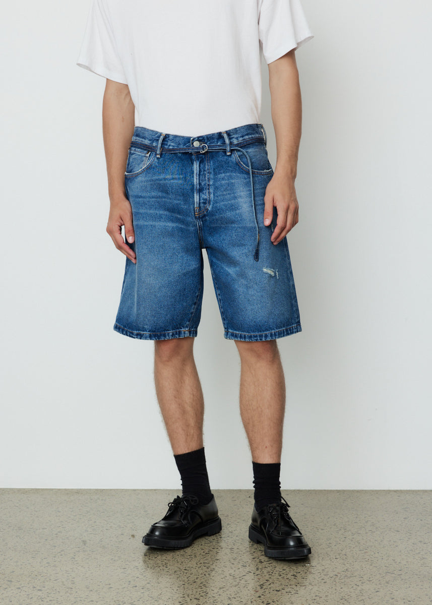 acne studios rosso shorts