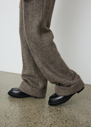 Cozy Grey Herringbone Trouser – Christopher Korey Collective