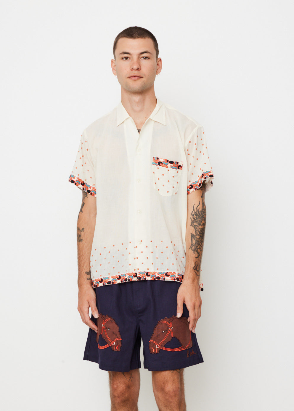 Whirling Dot Short Sleeve Shirt