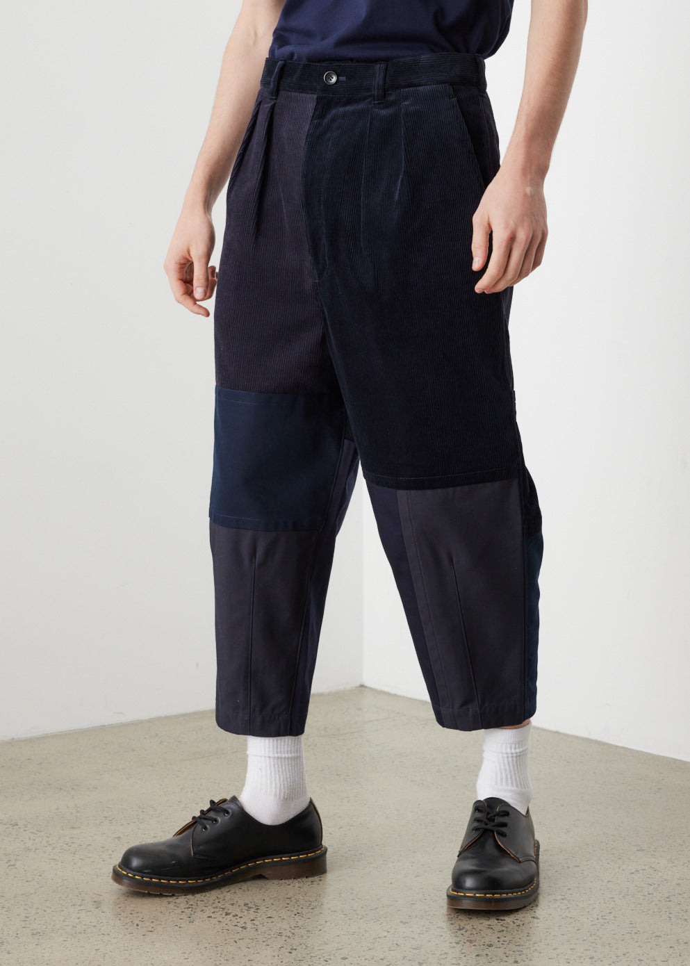 Cord Panel Trousers