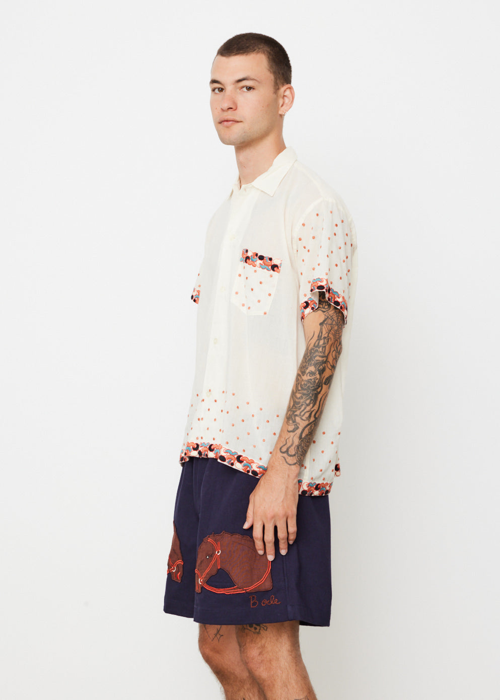 Whirling Dot Short Sleeve Shirt