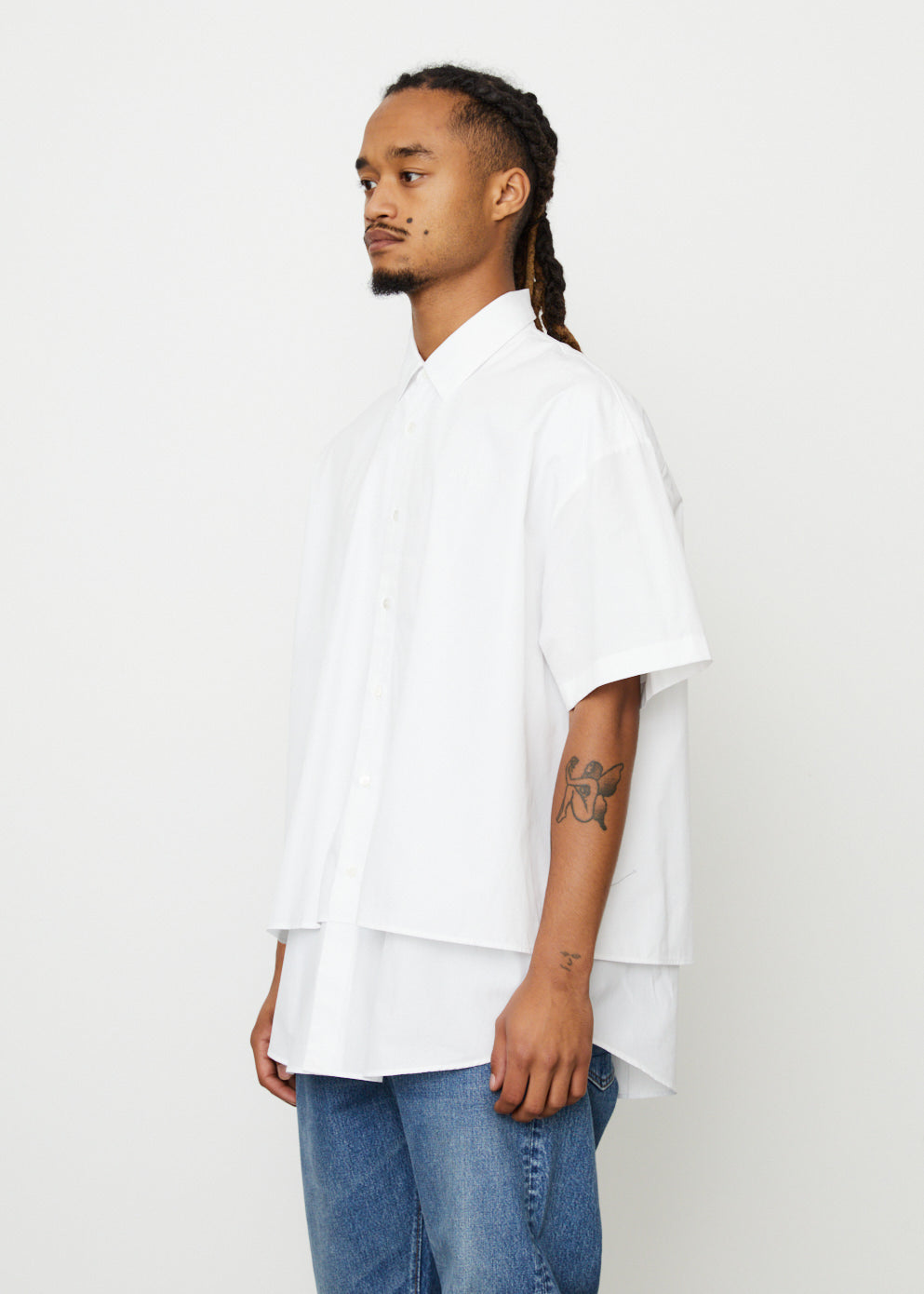 Short Sleeve Layered Shirt