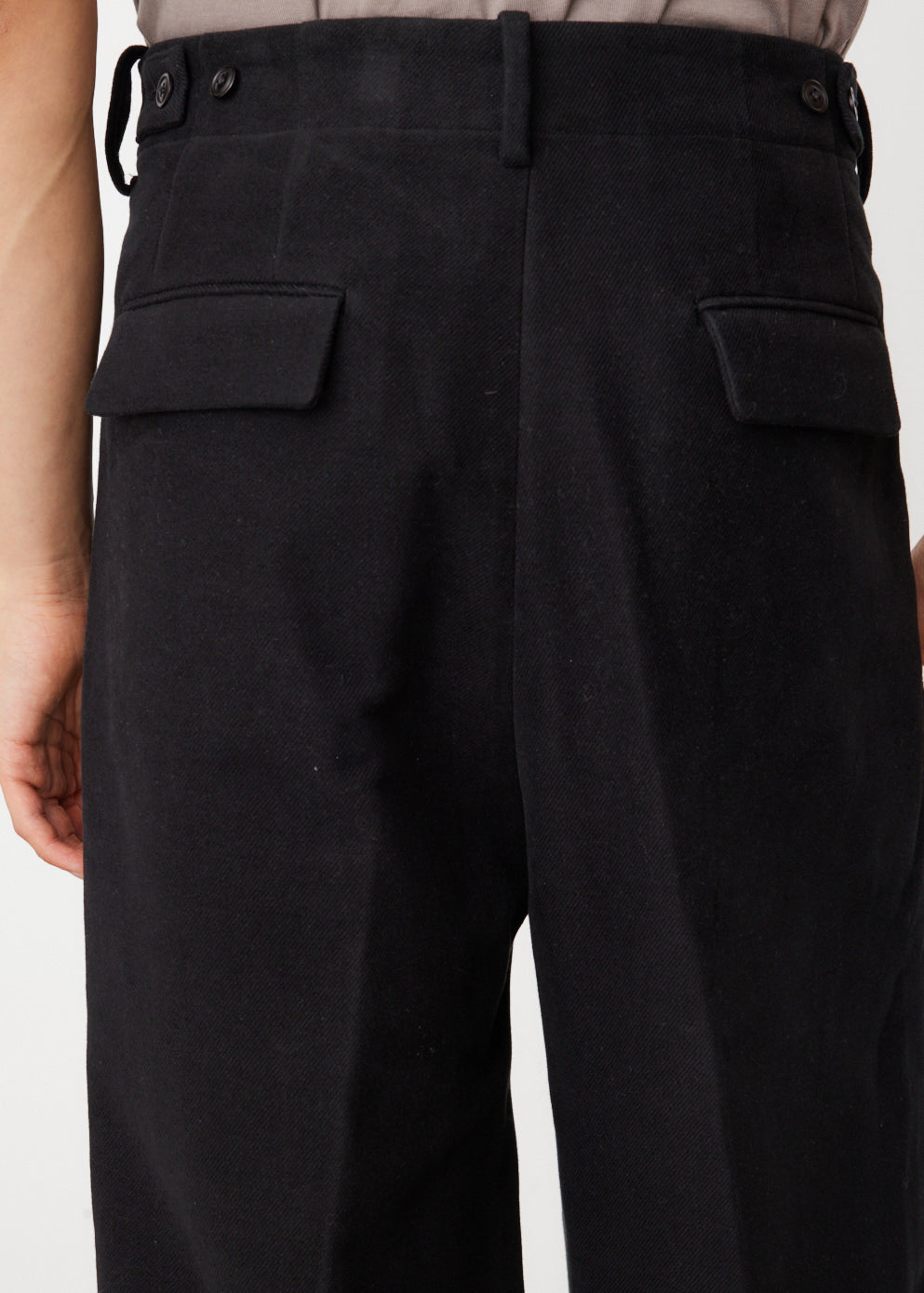 Two-Tuck Wide Side Tape Trousers