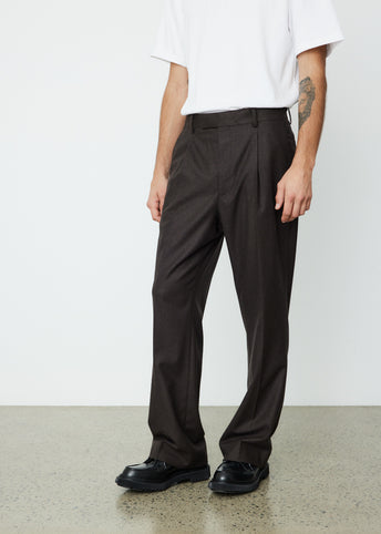 Wool Fulling Flannel Slacks