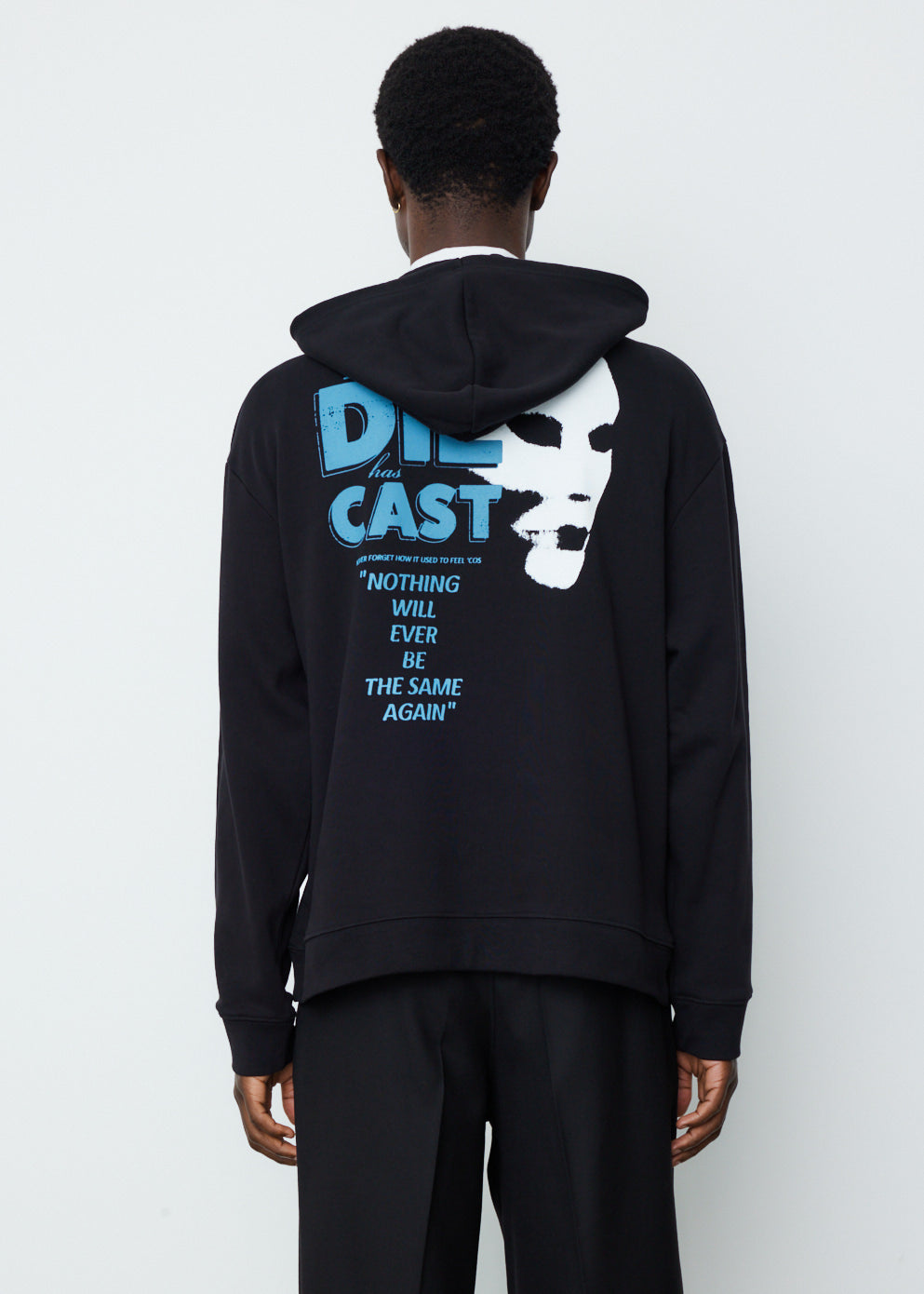 Regular Fit Hoodie Die Has Cast Print on Front