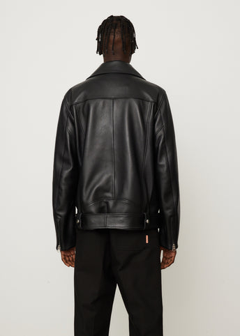 Acne nate hotsell leather jacket