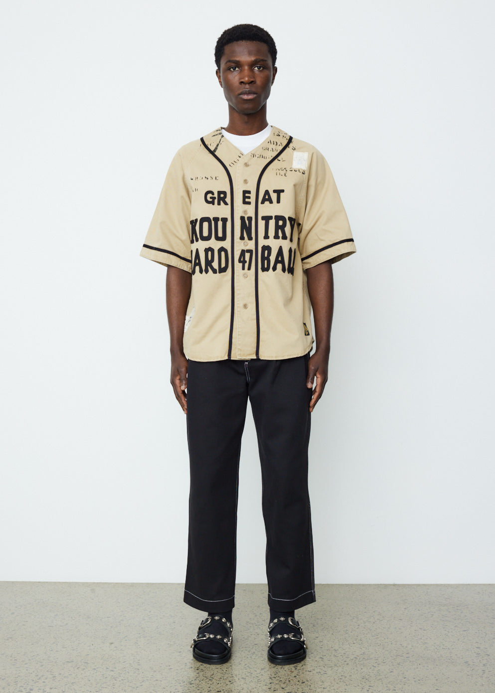 Kapital Great Kountry Damaged Baseball Shirt