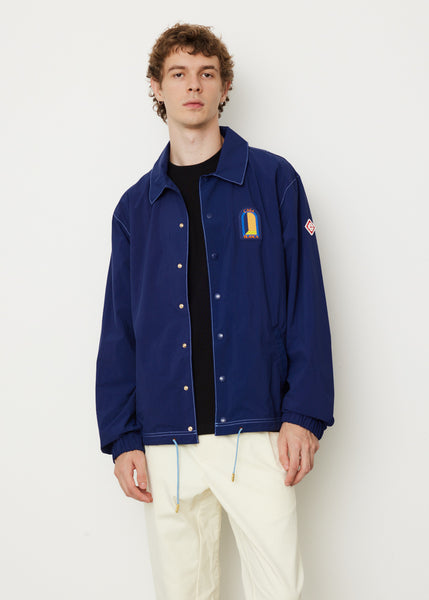 L'Arche De Nuit Patch Washed Nylon Coach Jacket